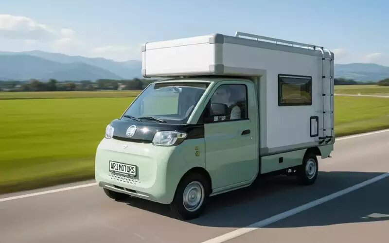 Немецкая компания Ari Motors представила ARI 458 Pro Campingmobil — самый маленький электрический кемпер в Германии.